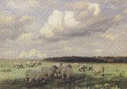 wright barker Upland Pastures (mk37) oil on canvas